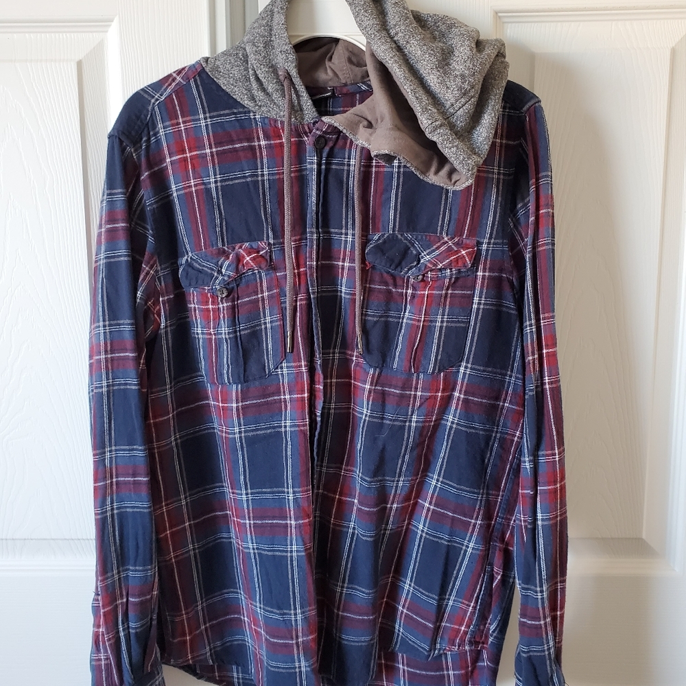 Hooded flannel